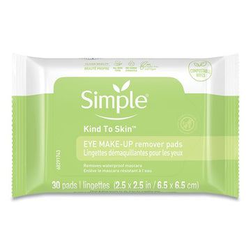 Simple® Eye And Skin Care, Eye Make-up Remover Pads, 30-pack freeshipping - TVN Wholesale